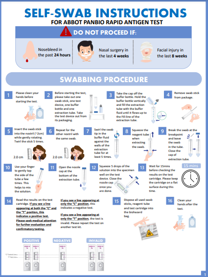 Abbott PanBioTM COVID-19 Antigen Self-Test