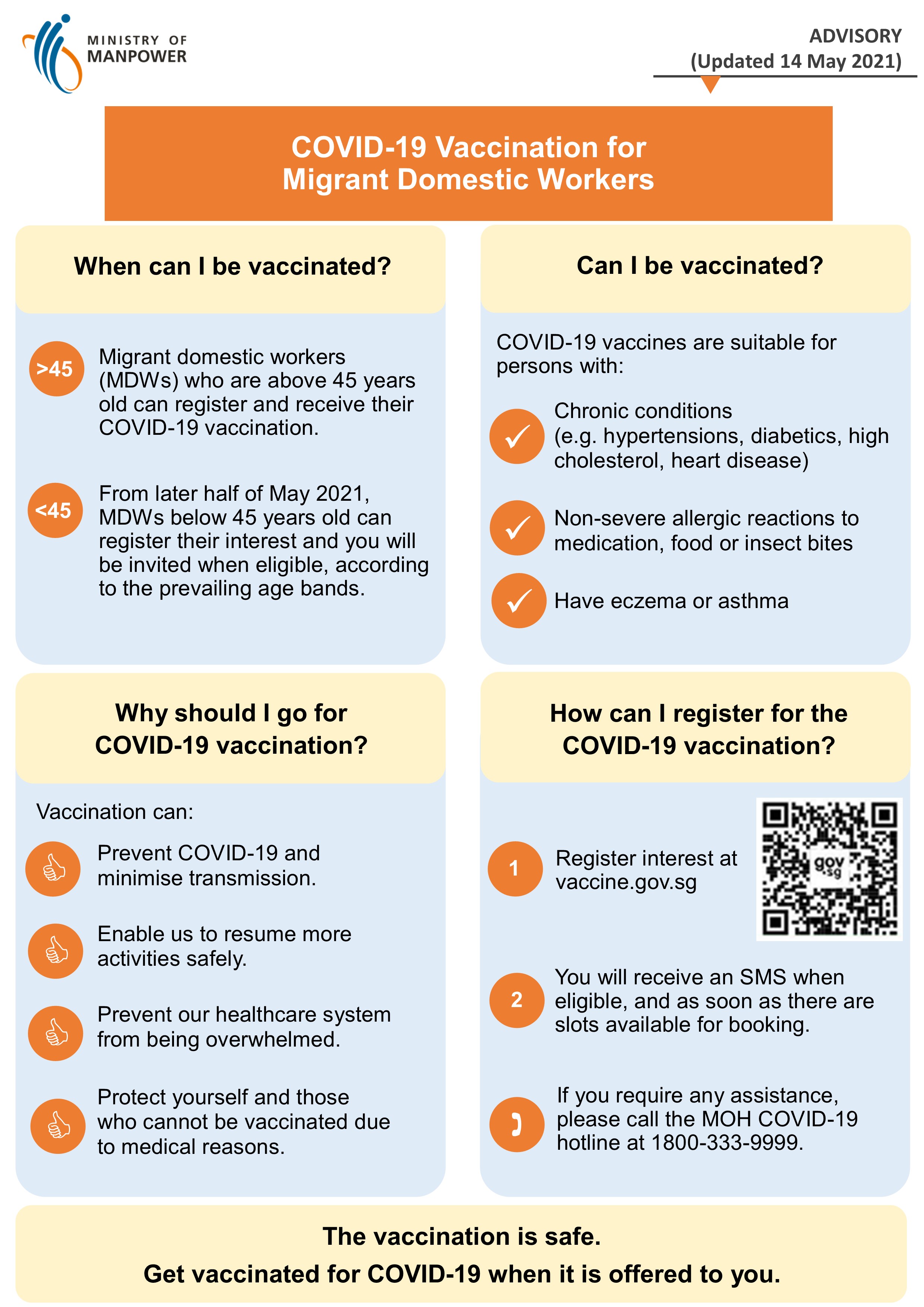 Thumbnail - COVID-19 Vaccination for migrant domestic workers
