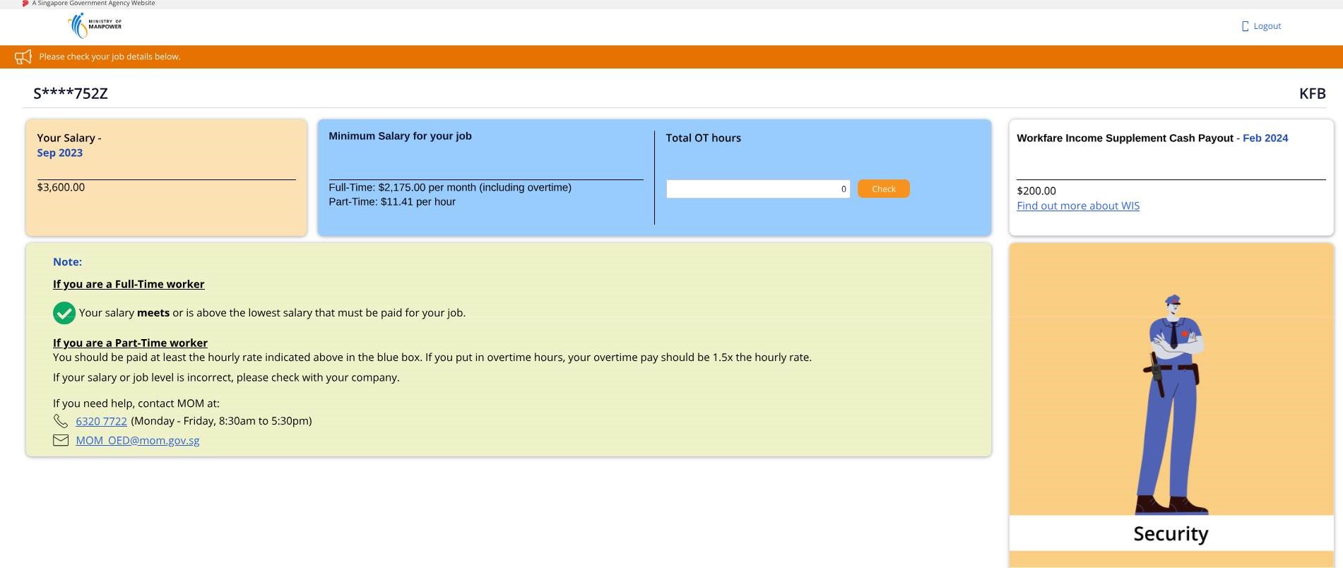 an example of the dashboard found in the progressive wage portal