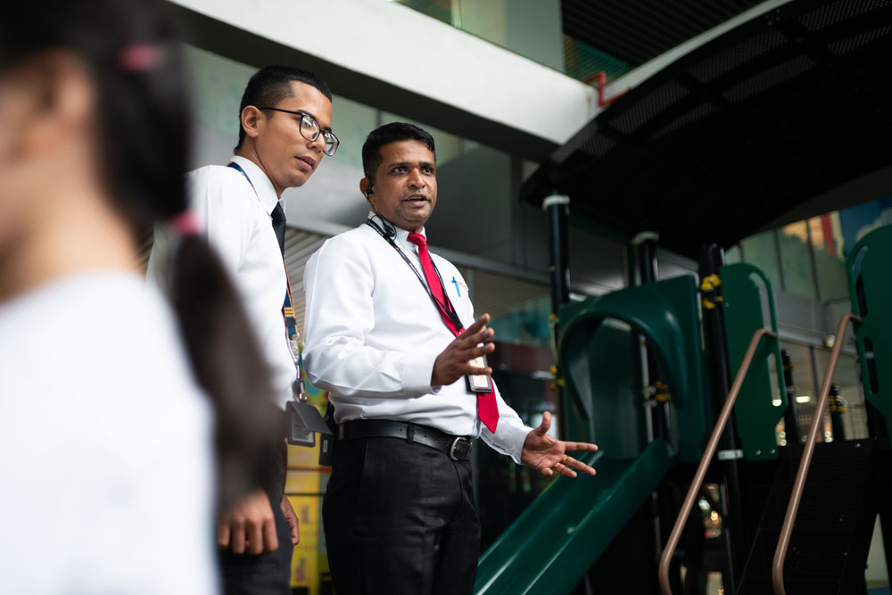 Frasers Property Singapore - Security guards at work