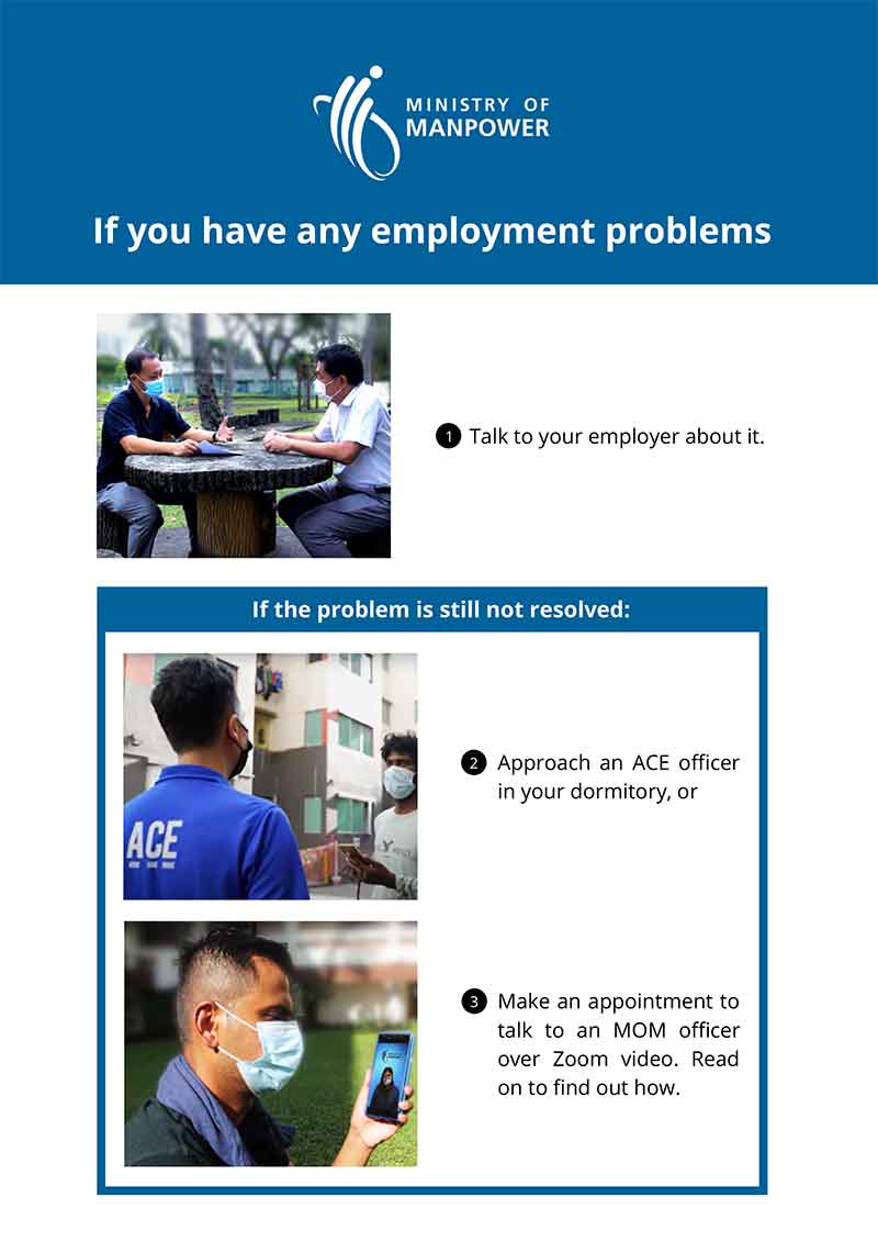 Thumbnail - Seek help for your employment problems
