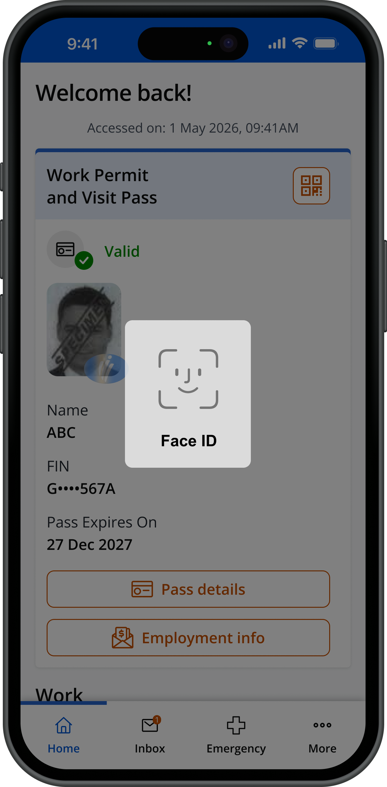 Verify yourself using your device